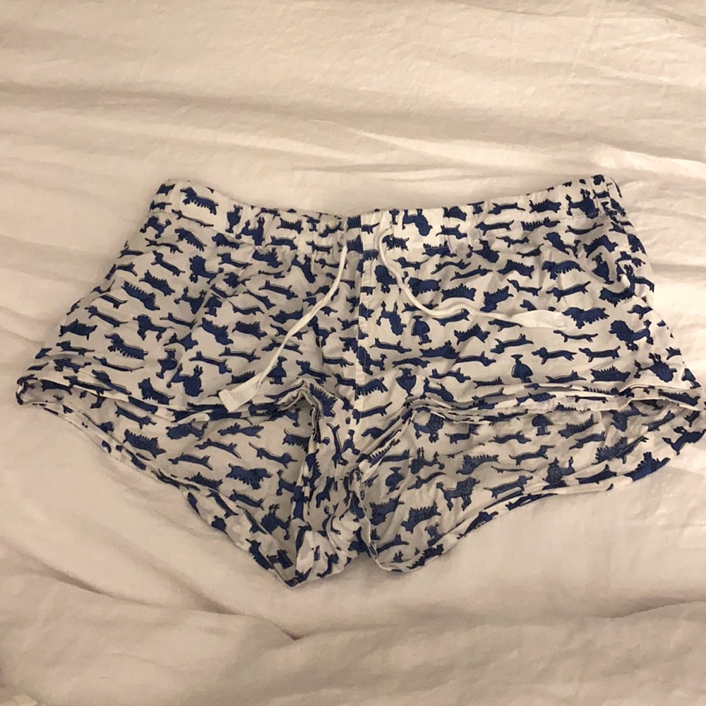 Medium PJ Shorts with Blue Dogs - J Crew